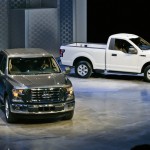 Ford Motor Co share price up, raises price tag of model 2015 F-150 trucks, introduces aluminium body