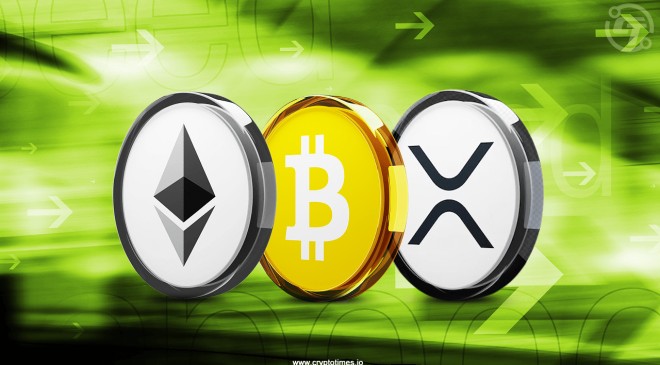 Crypto Majors Rise as BTC, ETH, XRP Test Resistance